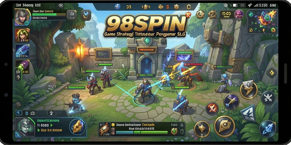 Tampilan gameplay menarik dalam 98SPIN dengan fokus pada strategi SLG.