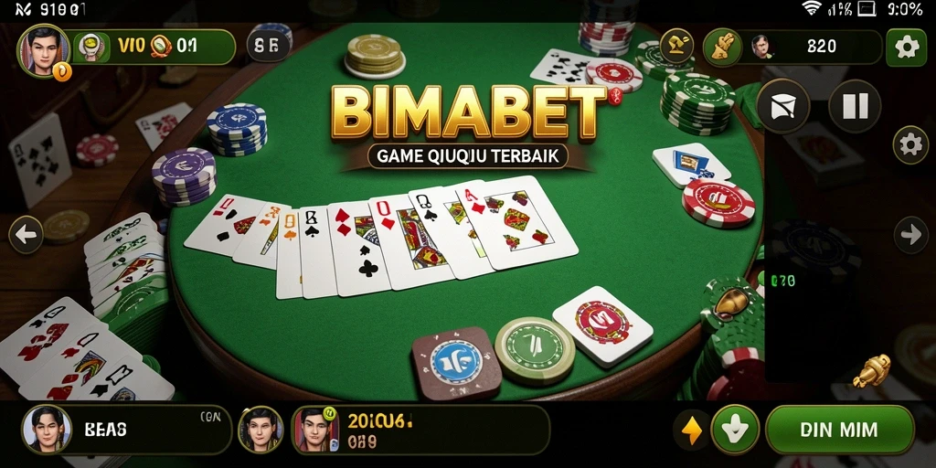 Screenshot utama BIMABET menampilkan gameplay seru QiuQiu.