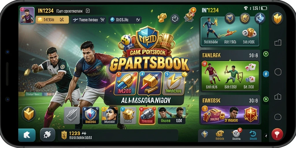 Tampilan gameplay menarik dari aplikasi Sportsbook IN1234.