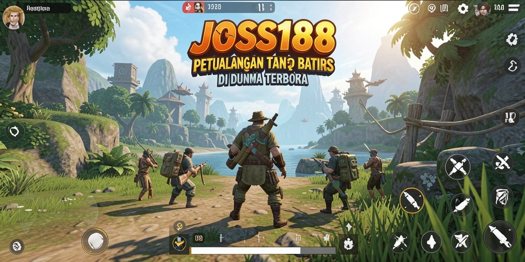 Tangkapan layar utama JOSS188 menampilkan petualangan seru di dunia terbuka.