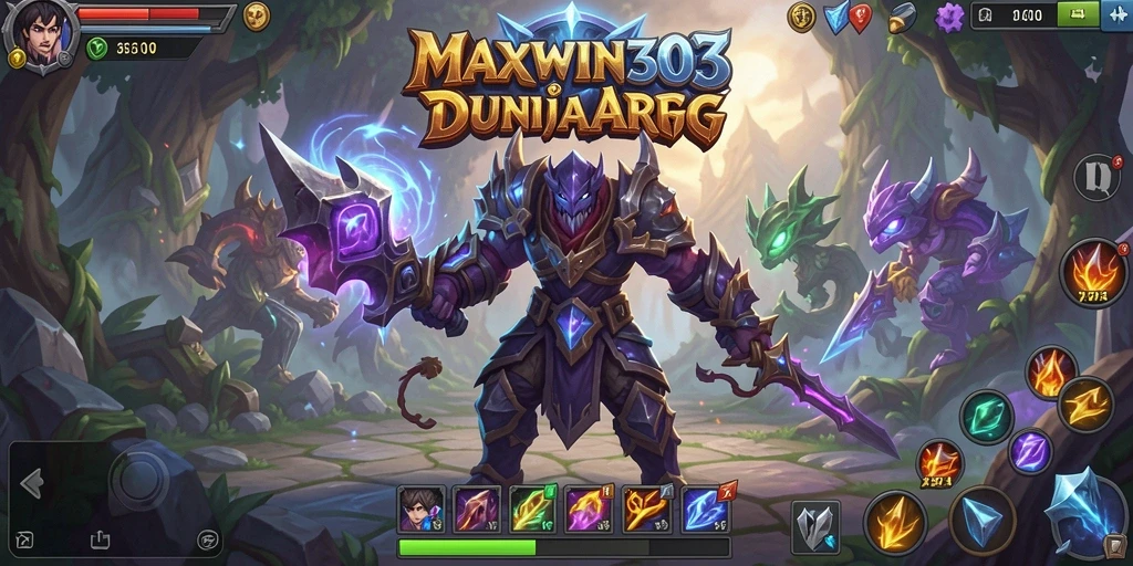 Tampilan gameplay <strong>MAXWIN303</strong> yang memukau dan epik dalam dunia ARPG.