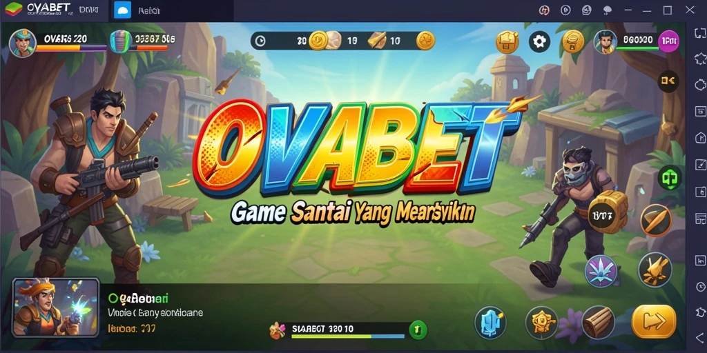 Tampilan menarik dari gameplay OVABET yang penuh warna.