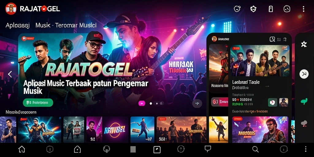 Tampilan gameplay RAJATOGEL yang menampilkan pengalaman mendengarkan musik.