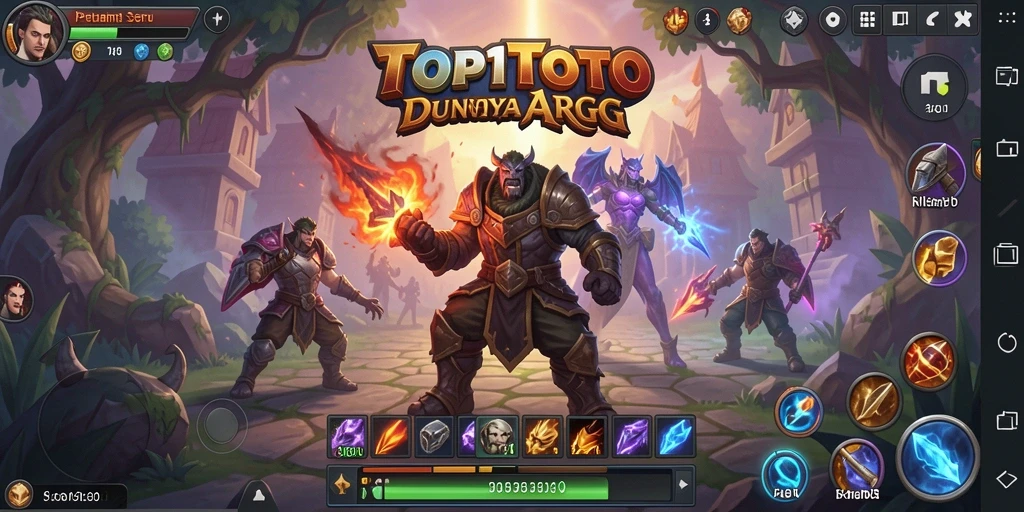 Gambaran gameplay seru dalam dunia fantasi ARPG.